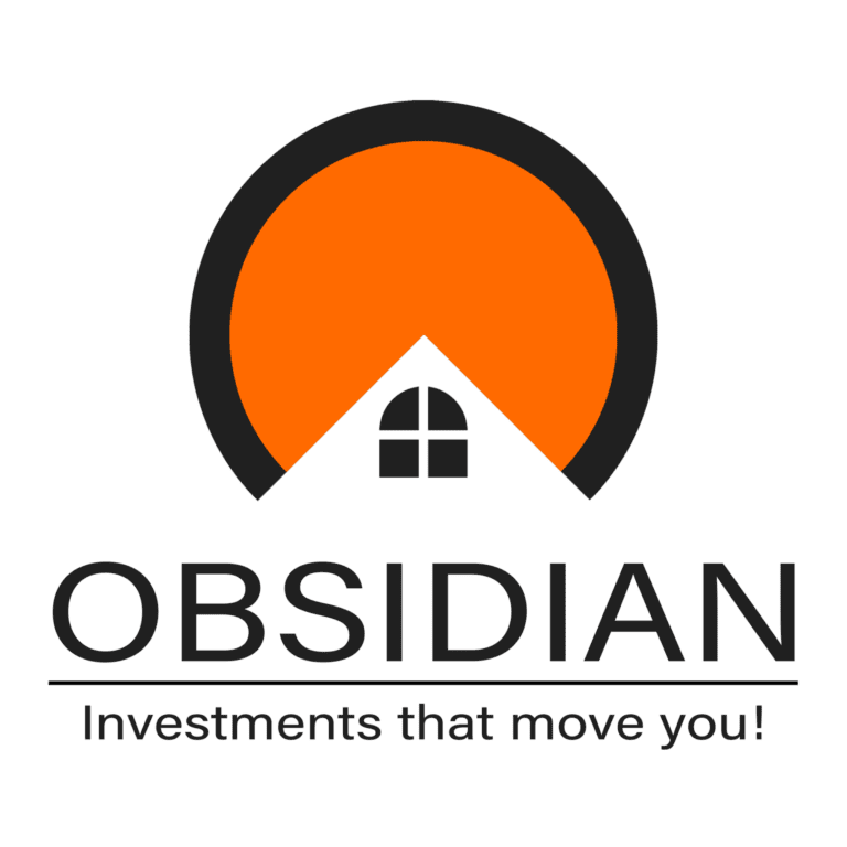 Obsidian Invest 1 Logo type Slogan PNG